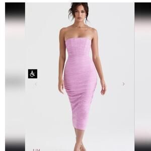 House of CB Tana Strapless Dress L